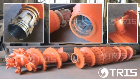 Tarières de compression ou refoulement FOREUSE BOURRANTE DÉGORGEOIR SAA (technologie FDP) Pieux vissés moulés
